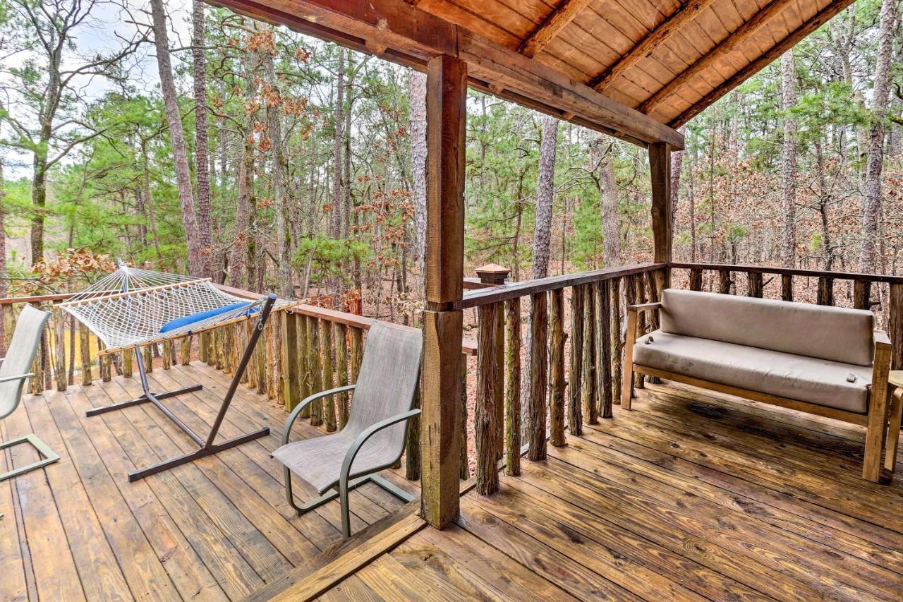 Broken Bow Log Cabin With Fire Pit, Pond, And Deck! Esterno foto